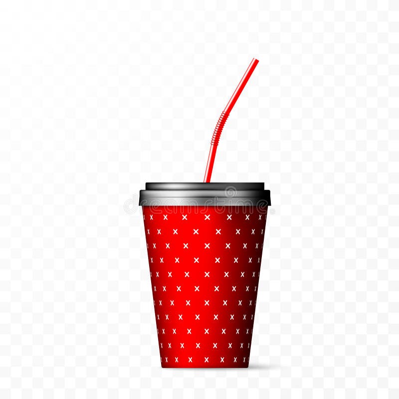 Fast Food Cup Straw Black Stock Illustrations 847 Fast Food Cup Straw
