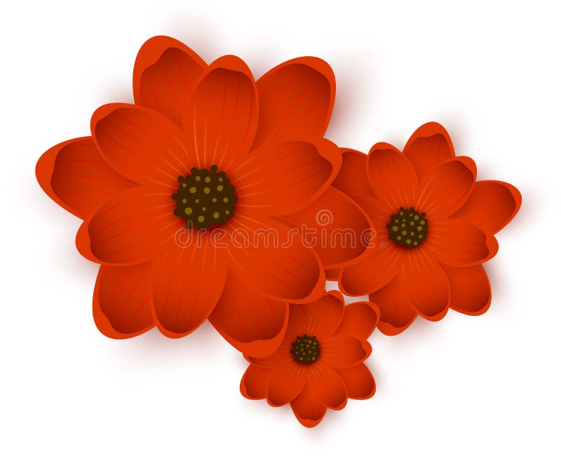 Paper flowers frame stock vector. Illustration of pink 36810596