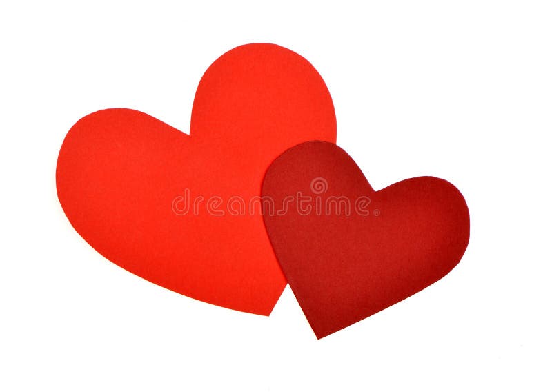 Red paper heart shape stock photo. Image of lover, decoration 28205866