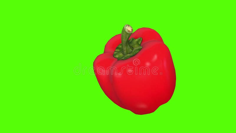 Red Paprika, 3D Animation Video for Cookers, 4K Stock Video - Video of  ripe, veganism: 148546003