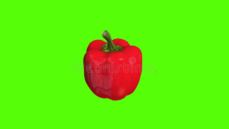 Red Paprika, 3D Animation Video for Cookers, 4K Stock Video - Video of  ripe, veganism: 148546003