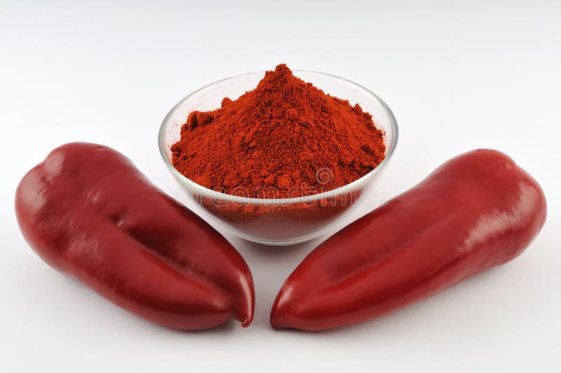 Red paprika powder stock image. Image of food, pile, herbs 6836309