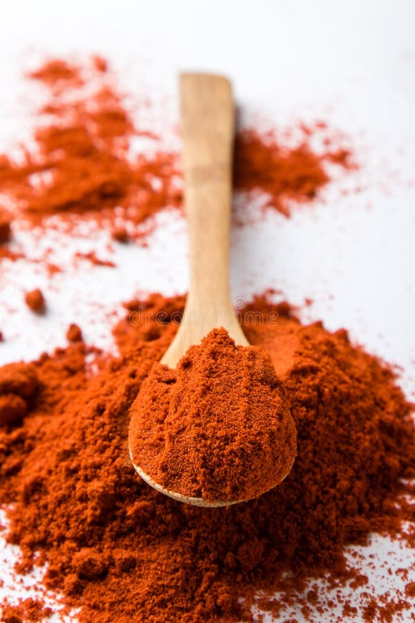 Red paprika powder stock photo. Image of powder, paprika 70335180