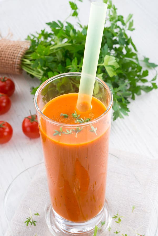 Red paprika smoothie stock image. Image of beverage, color 53271467