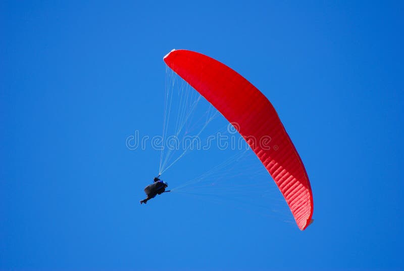 Red parachute stock image. Image of extreme, altitude 30607295