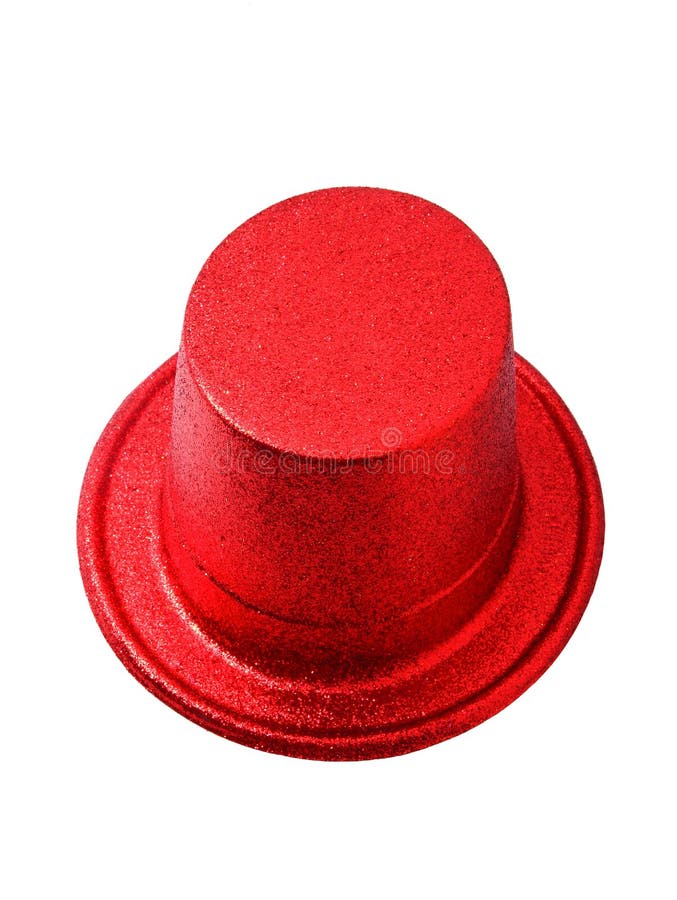 Red Party Hat Isolated on White Clipping Path. Stock Photo Image of isolated, glitter 55491006
