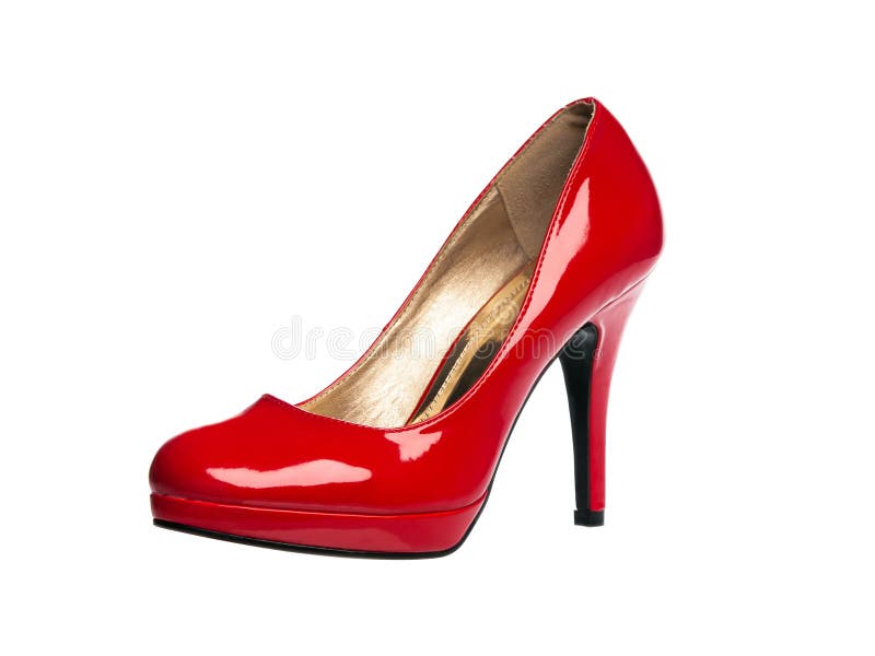 Red patent leather shoe stock image. Image of stylish - 26861669