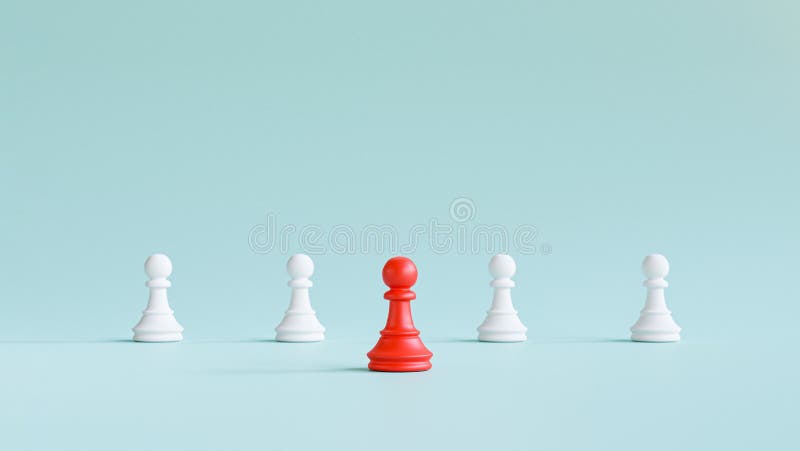 Ruling The Game 3d Chess King And Pawn Leadership Background