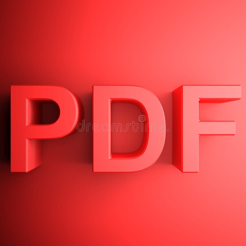 PDF Book Download File. 3D Icon Stock Illustration - Illustration of