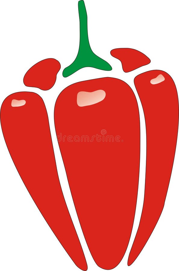 Red Bell Pepper Clipart PNG Images, Realistic Glowing Red