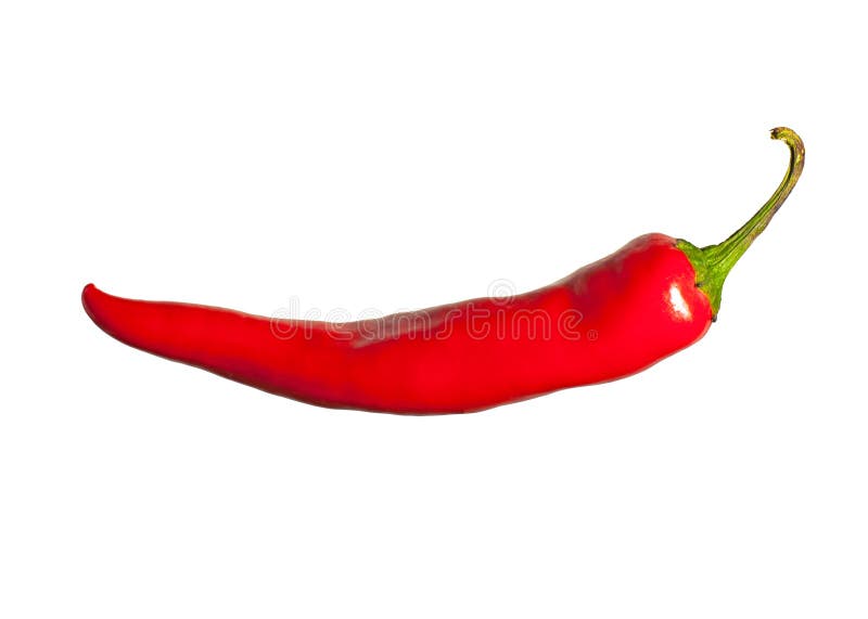 Red pepper isolated on a white background