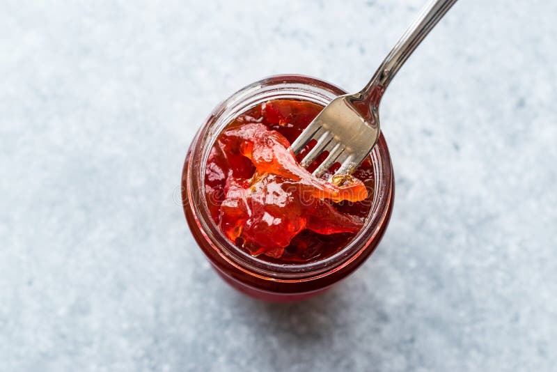 Red Pepper Jam in Jar / Marmalade Stock Photo Image of spicy, sauce