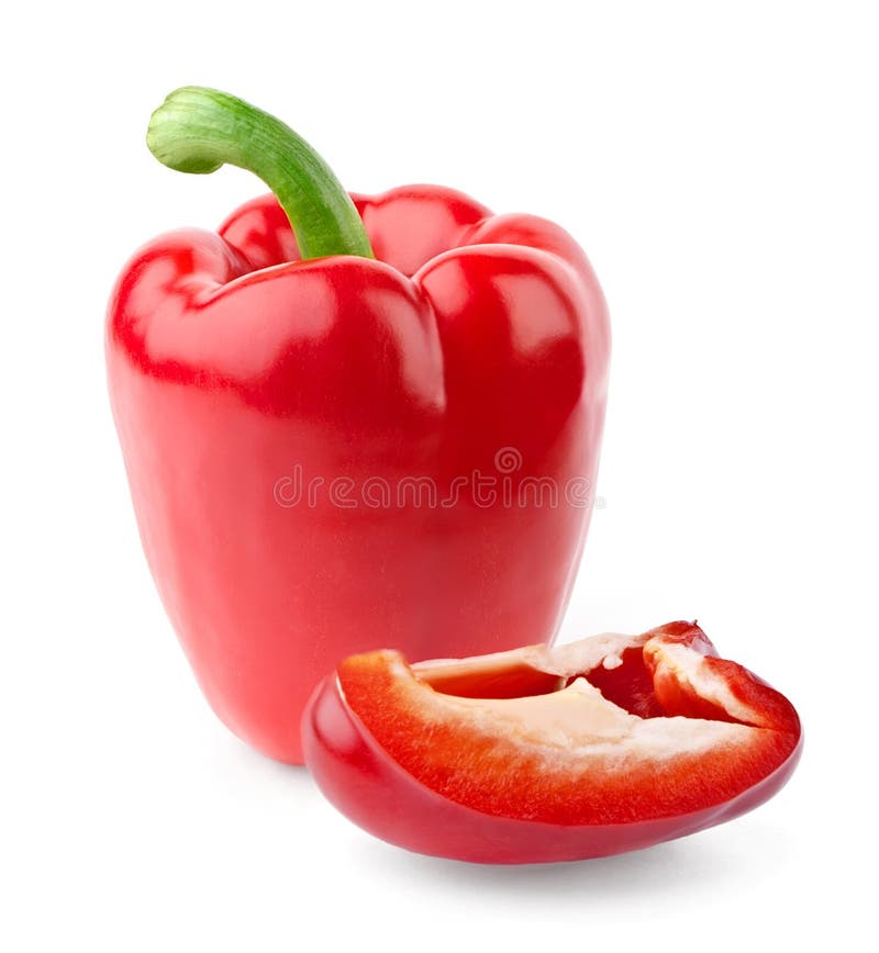 Red pepper and slice