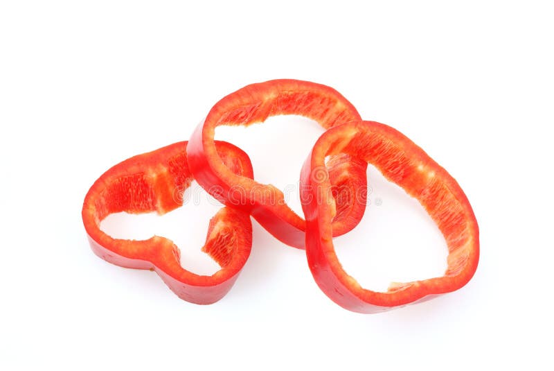 Red pepper slices stock image. Image of nutrition, fresh 8528993