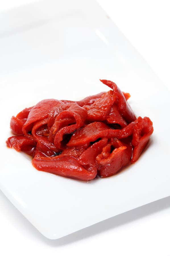 Spanish Tapas. Roasted Red Pepper Salad Stock Photo Image of spain