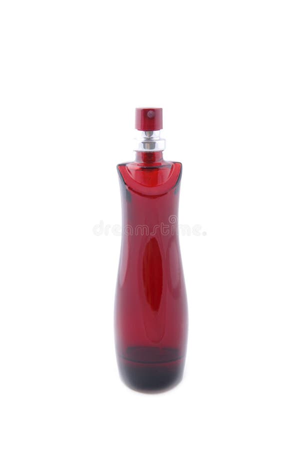 Red perfume bottle