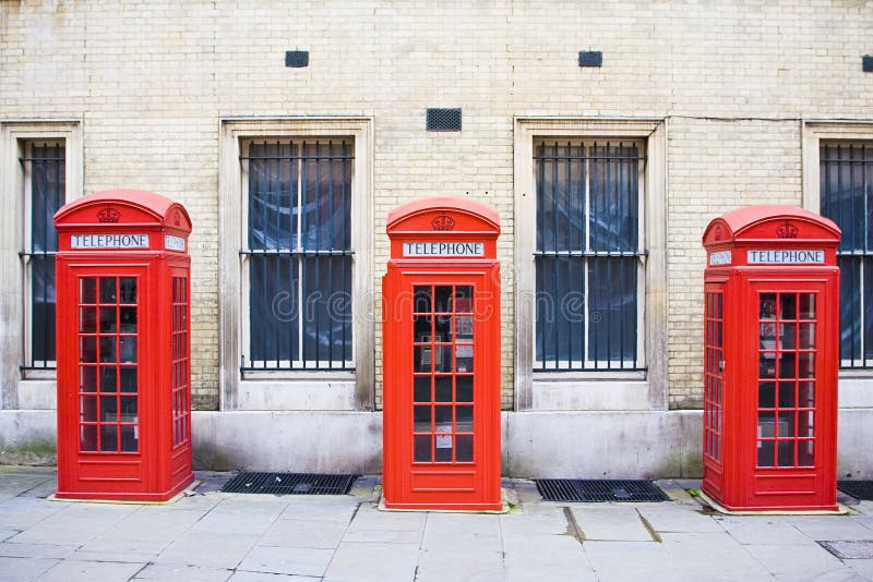 Red phone boxes