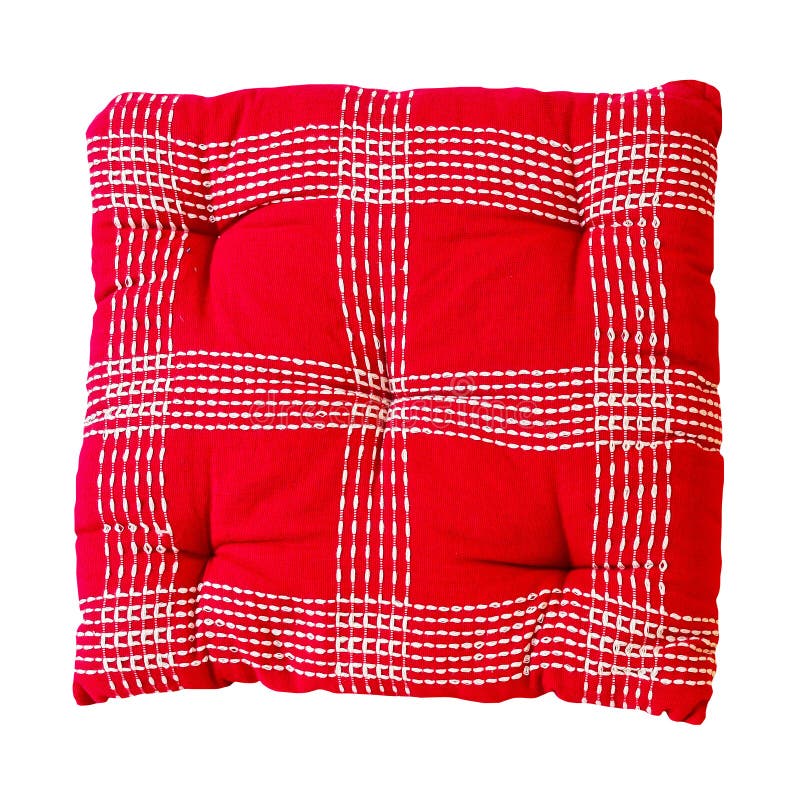Red pillow stock photo. Image of square, decoration, material 10514304