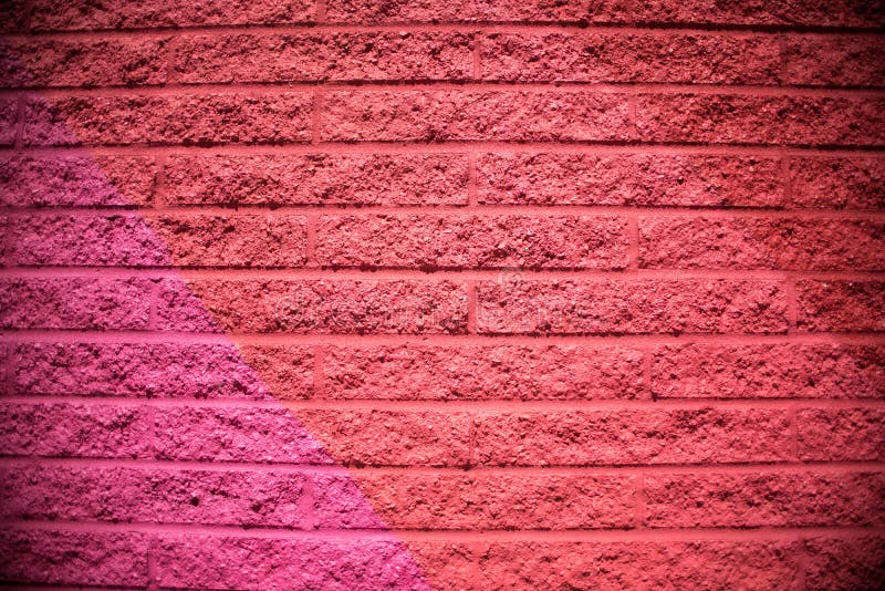 Red Pink Brick Wall Background Stock Image Image of closeup, city