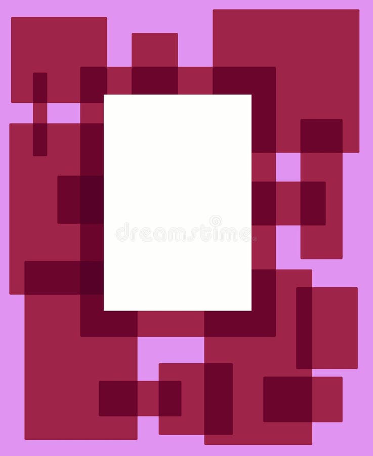 Red and pink rectangle frame