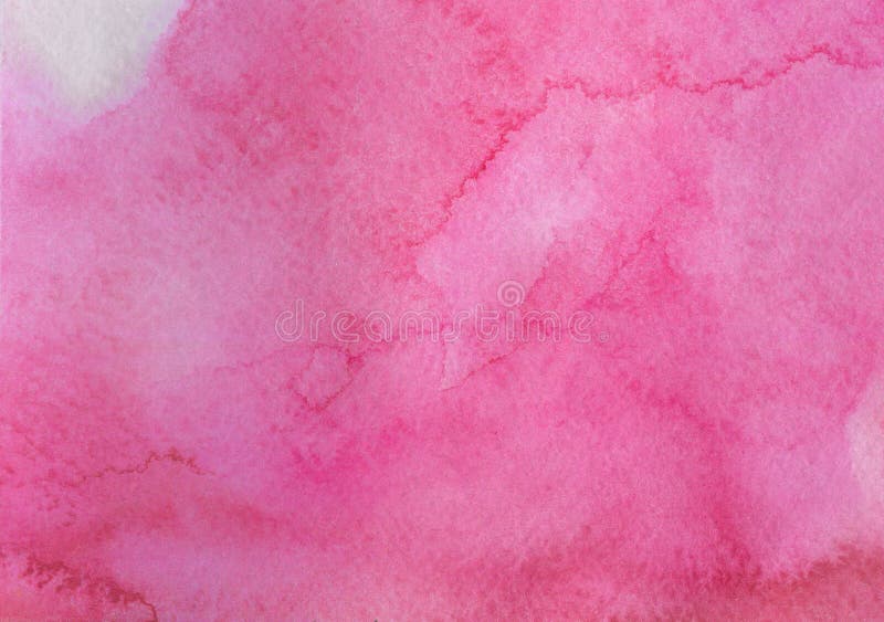 Red and Pink Watercolor Texture. Ink High Resolution Background for