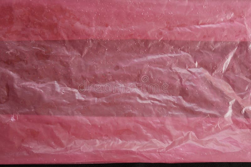 Red Plastic Bag Surface for Background Stock Image - Image of crumpled