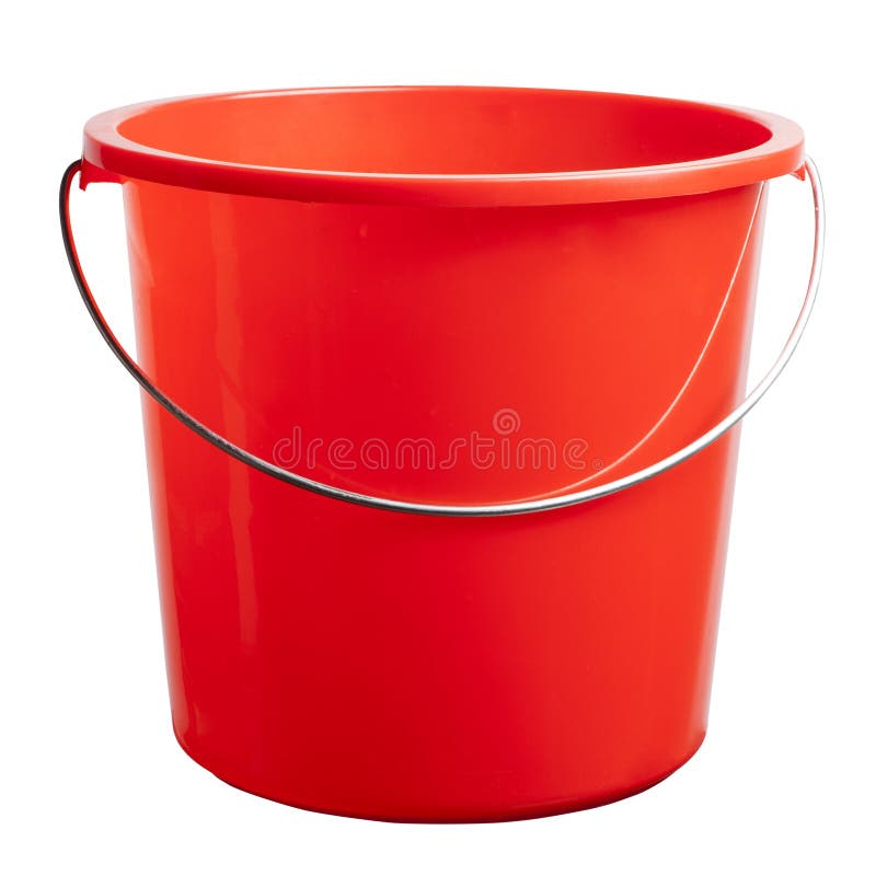 Single Plastic Blue Bucket Stock Photo - Download Image Now
