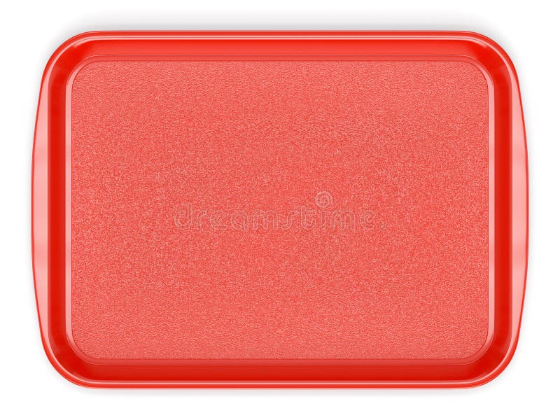 Red plastic food tray stock illustration. Illustration of dinner - 112380599