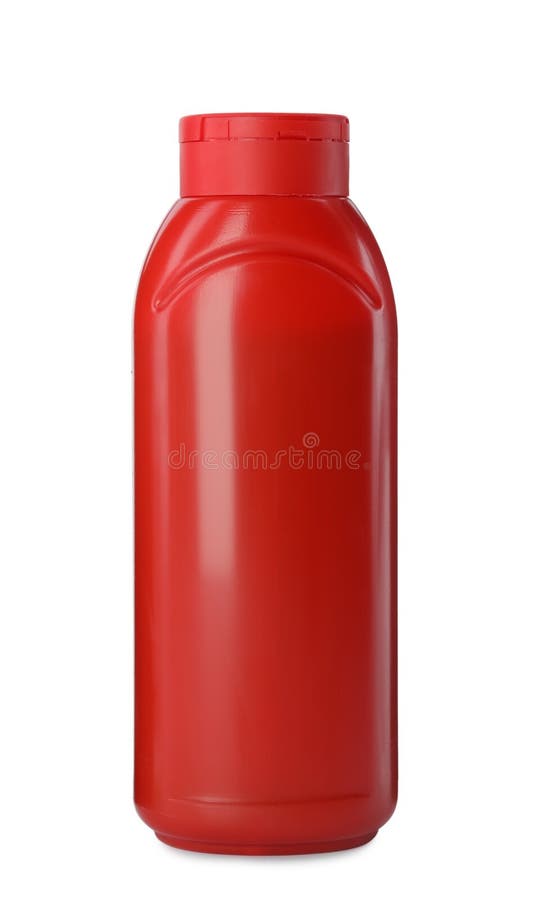 Red Plastic Ketchup Bottle Isolated on White Stock Photo Image of condiment, fresh 247378622