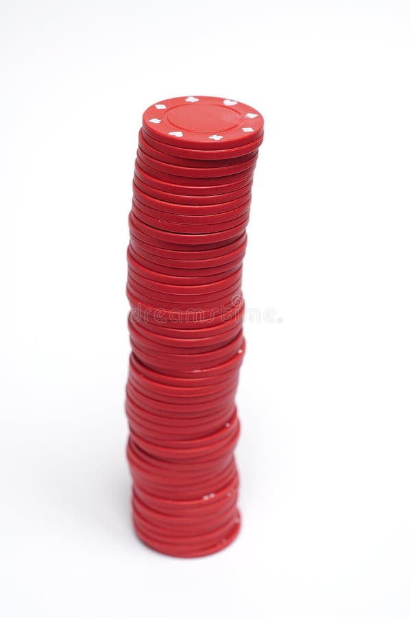 Red poker casino chips stock image. Image of call, chips 7045275
