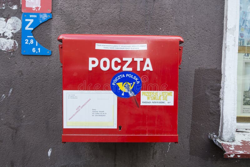 Polish letter editorial stock photo. Image of stamped 44328358
