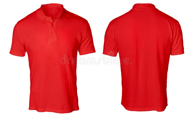 Download Red Polo Shirt Mock up stock image. Image of tshirt ...