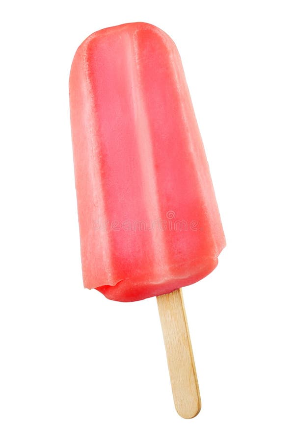 Red popsicle isolated