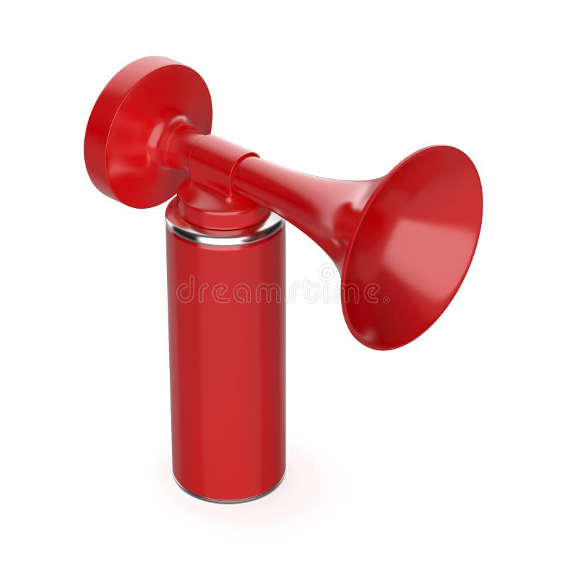 Air Horn with Free Space For Your Design. 3d Rendering Stock-Illustration