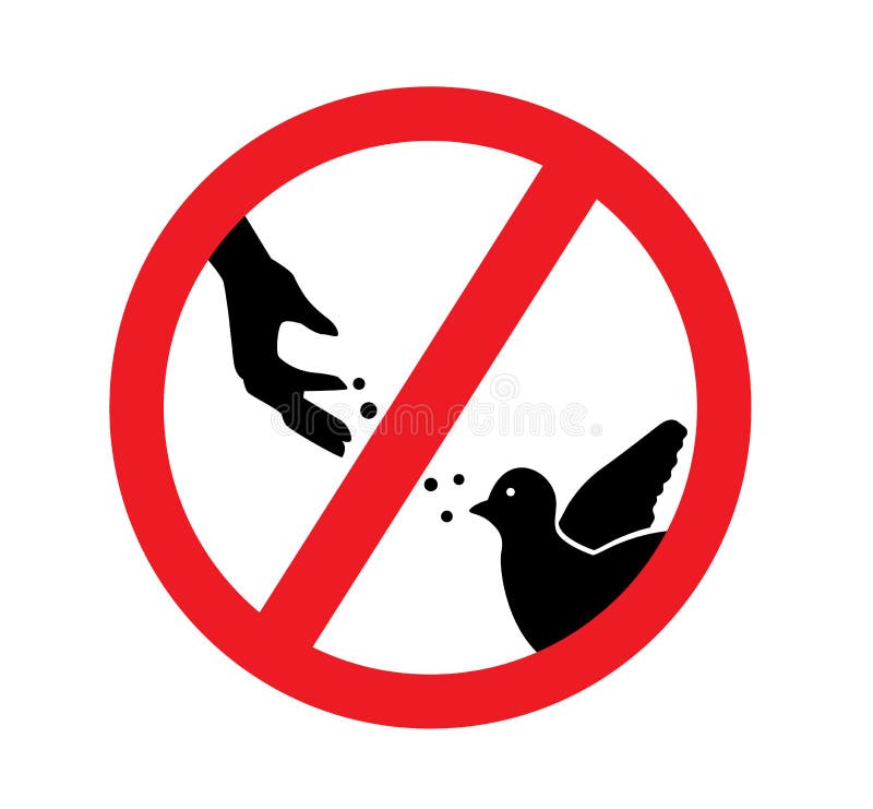 Feeding birds is prohibited