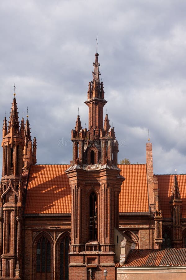 Red pseudo-gothic church