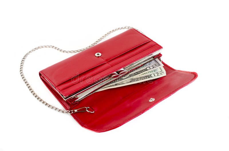 Red Purse with Chain and Red Gladiolus Stock Photo Image of full