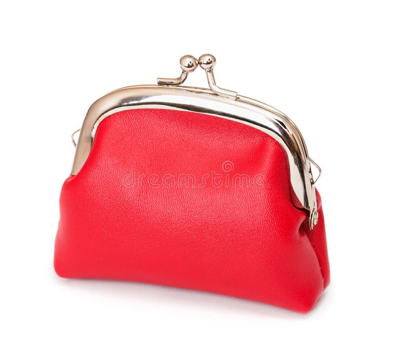 Red purse stock image. Image of beauty, fashion, polka 27881903