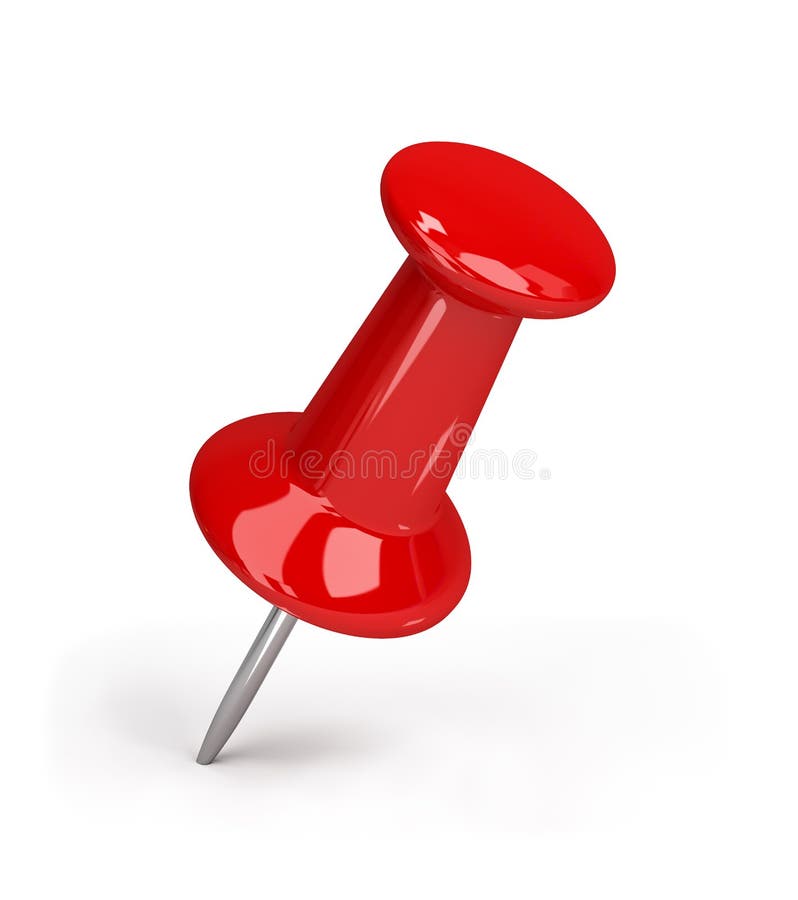 Set Of Push Pins In Different Angles Stock Illustration - Download Image  Now - Thumbtack, Pinning, Red - iStock