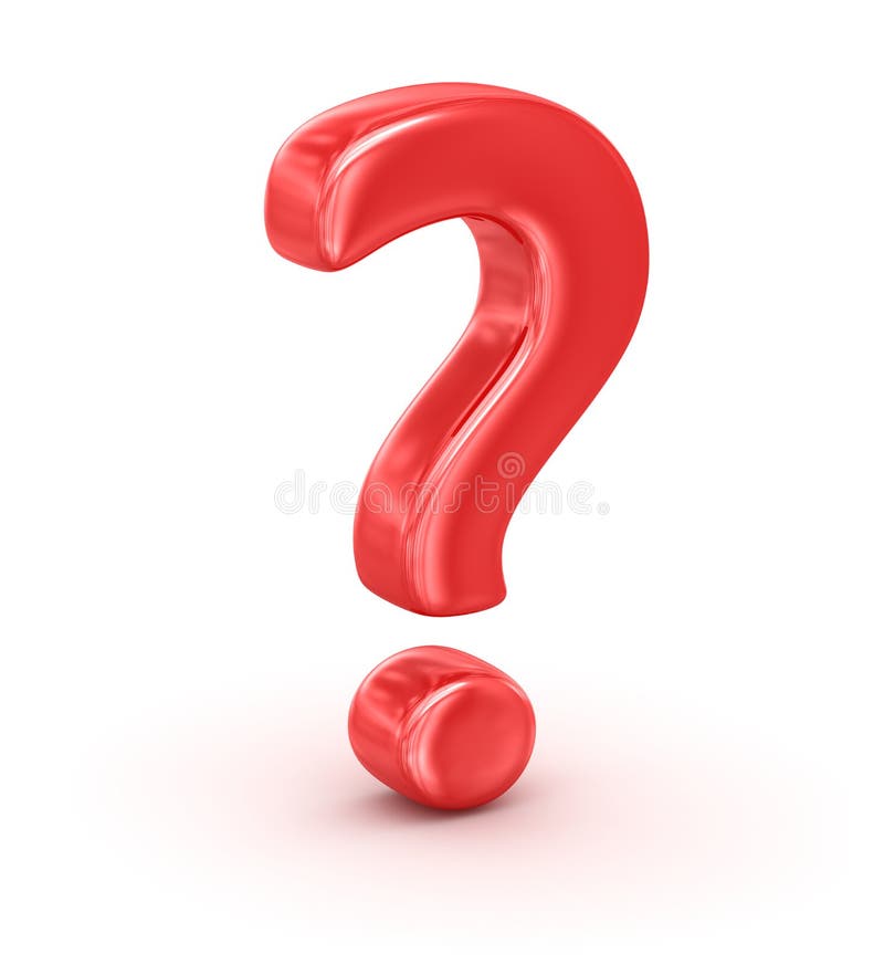 Red Question Mark royalty free illustration