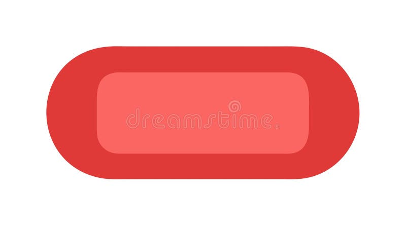 Red rectangle icon abstract shape element design graphic , vector design Generative AI royalty free illustration