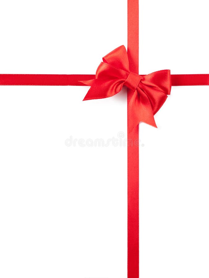 Design element Red ribbon bow on white background. Background package pattern stock images, royalty-free photos and pictures