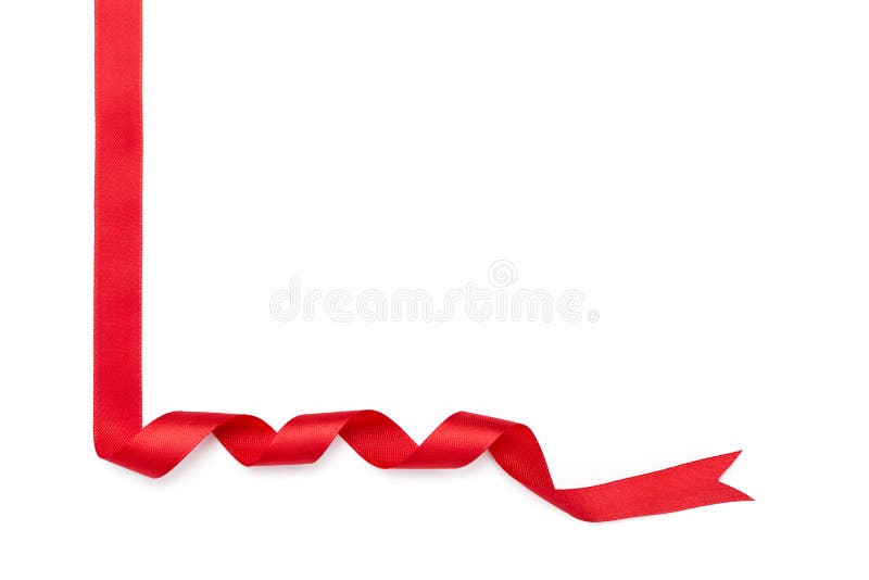 Red Ribbon for Gift Wrapping Stock Image - Image of decoration,  celebration: 28729791