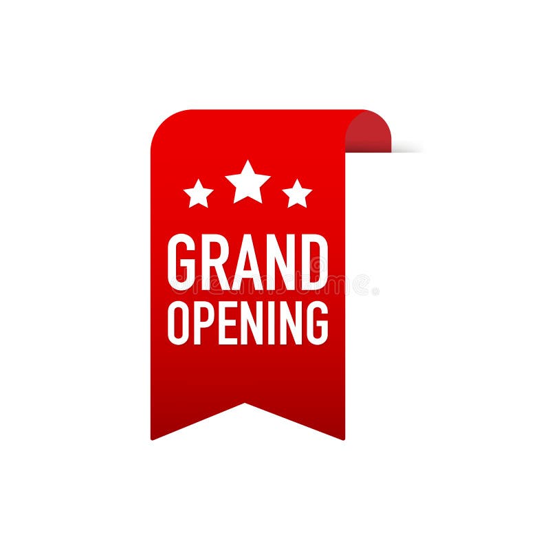 Grand opening banner stock vector. Illustration of scissor - 10540289