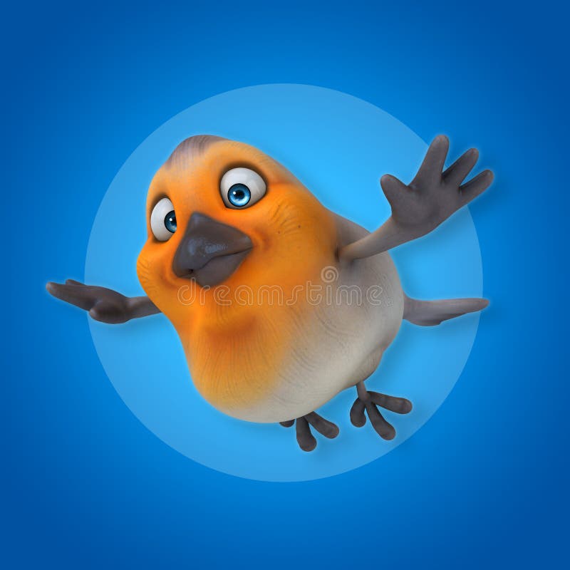 Red robin stock illustration. Illustration of cute, nature 70066517