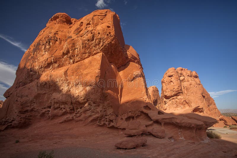 Red rock cliff stock photo. Image of nevada, bright, cliff 26779600