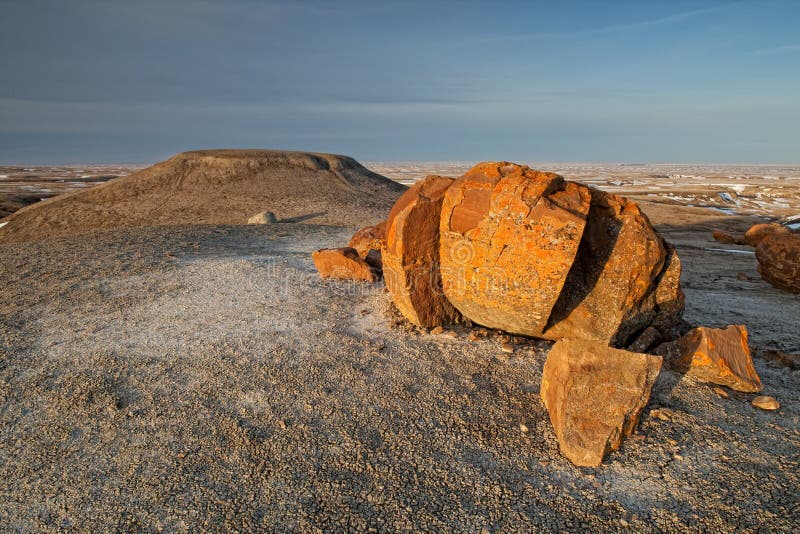 Red Rock Coulee in Southern Alberta, Canada Stock Image Image of
