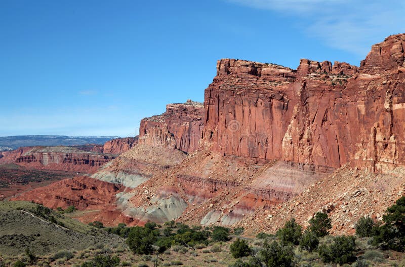 Red Rock Formations at Capital Reef National Park