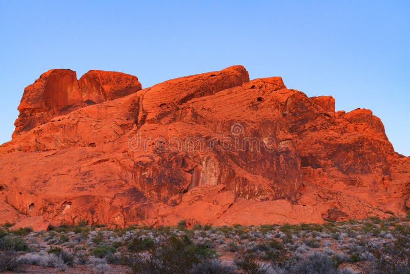 Red Rock In Valley Of Fire State Park Stock Photo - Image ...