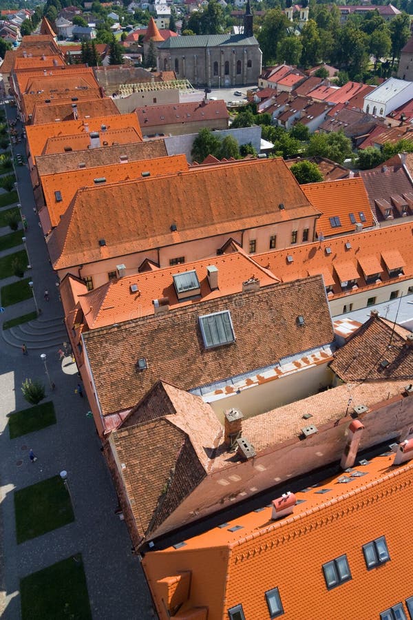 Red roofs in bardejov